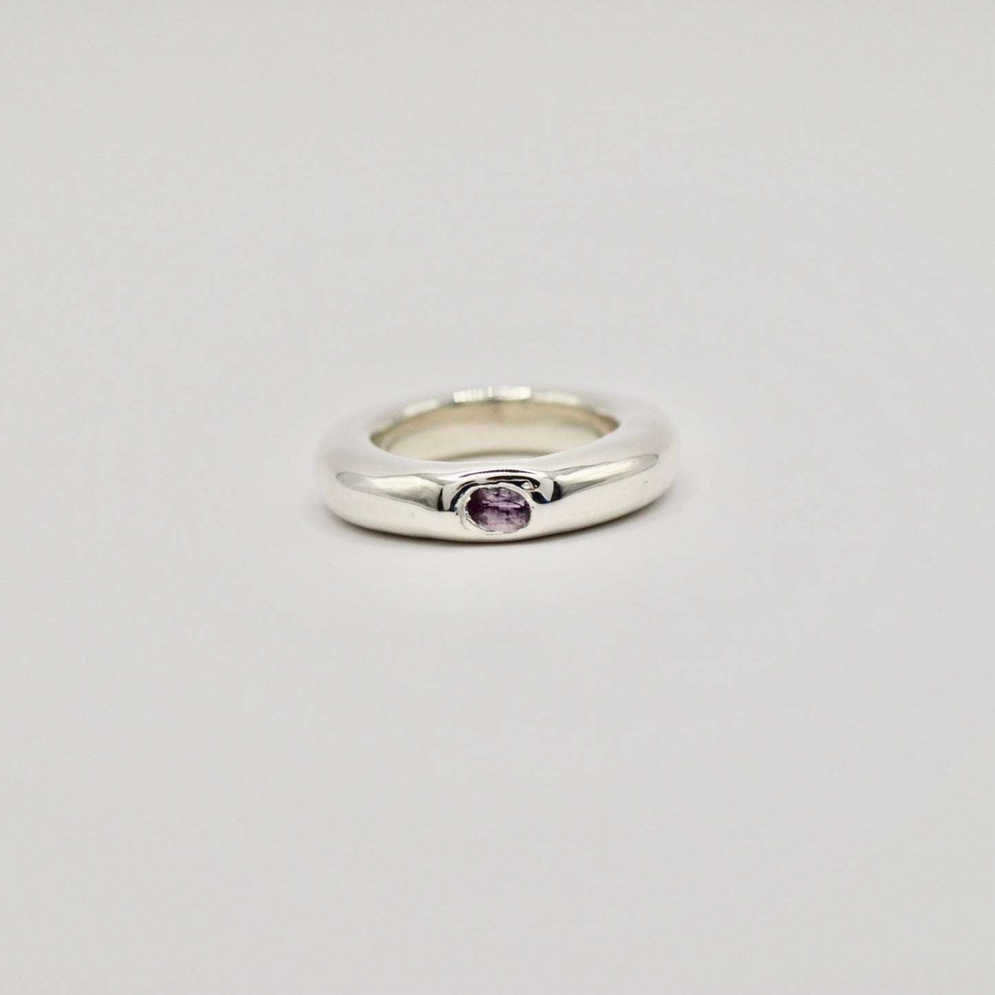 Donut Ring with Sapphire